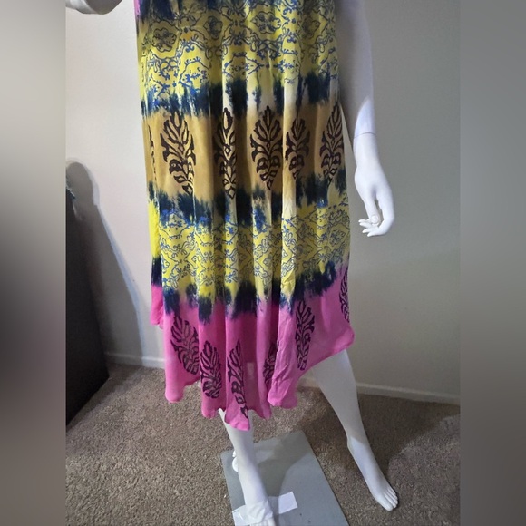 Women’s Sleeveless Tie Dyed Sundress, One Size - Picture 2 of 8